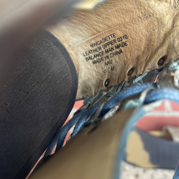 Nine West Cadette Taupe Gray Leather Boho T Strap Lace Up Sandals 9.5 - Picture 13 of 14